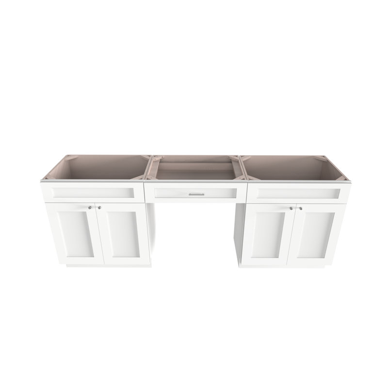 DISAR 90'' Double Bathroom Vanity Base Only | Wayfair